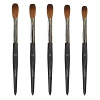 High quality Nail Art Brushes Acrylic Kolinsky Nail Art Brush With Acrylic Handle