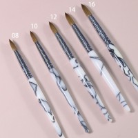 High quality nail art brush acrylic kolinsky nail brush wholesale nail brush pure kolinsky hair acrylic handle